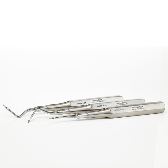 Root Pick Set of 3, Delicate, Heidbrink Right, Left and Straight Long Handle