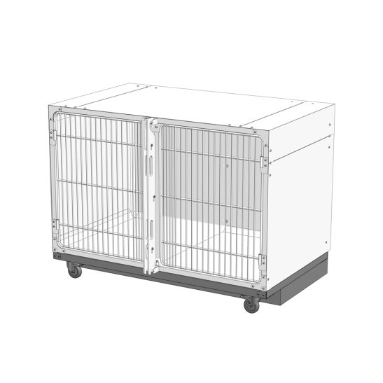 Cage double sur Base Mobile